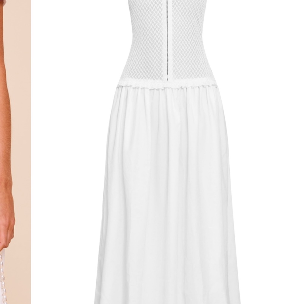 NWT pretty little thing hook and eye closure drop waist maxi dress - Picture 5 of 6
